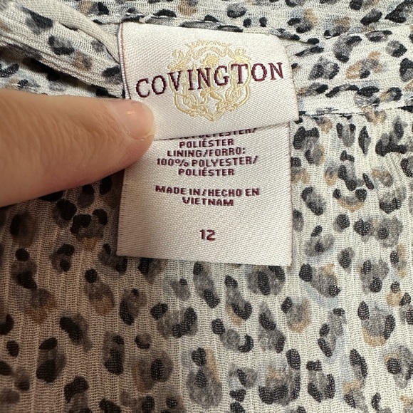 Covington leopard print skirt - Size 12 - Picture 5 of 5
